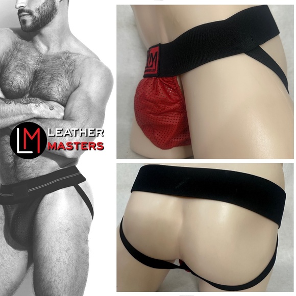 Leathermasters Perforated Leather Jock 34-40